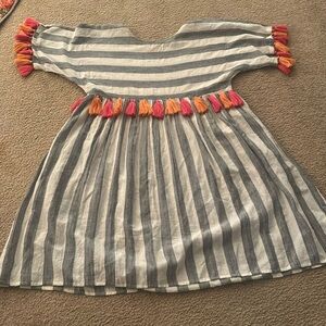THML Stripped tassel Summer Dress Small